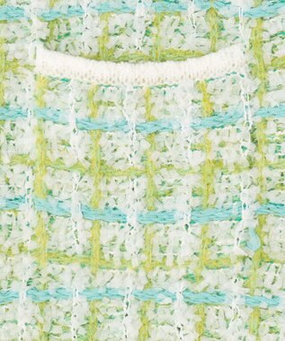 TOCCA 【百田夏菜子さん着用】FLUFFY PATH ニットジャケット ライトグリーン系