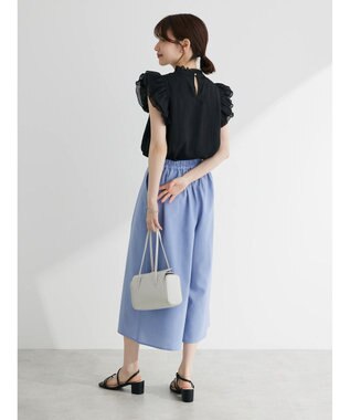 Green Parks 接触冷感　ガウチョパンツ Blue