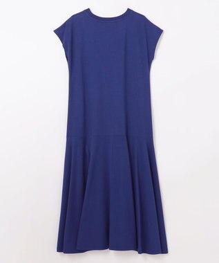 ANY 【洗濯機可】フレンチスリーブワンピース ロイヤルブルー