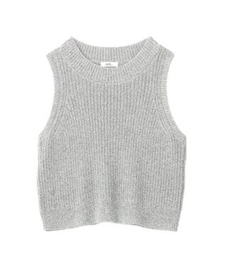earth music&ecology クルーネックニットベスト Gray