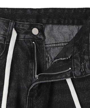 WEGO ドロストコードデニムパンツ ブラック