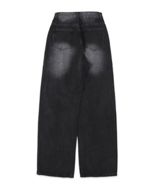 WEGO ドロストコードデニムパンツ ブラック