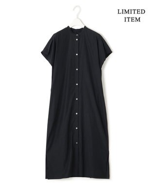 ICB 【WEB限定・洗える】 バンドカラーワンピース ブラック系