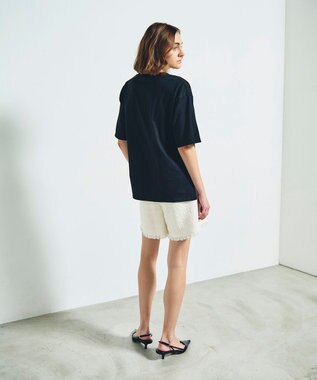 GRACE CONTINENTAL レタードオーバーTシャツ ブラック