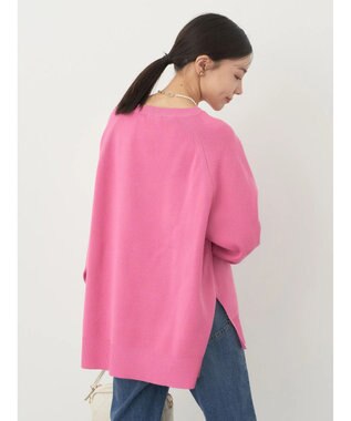 earth music&ecology サイドスリットルーズチュニック Pink
