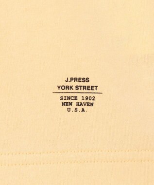 J.PRESS YORK STREET 【UNISEX】ポケット付き ロングスリーブTシャツ ライトイエロー系