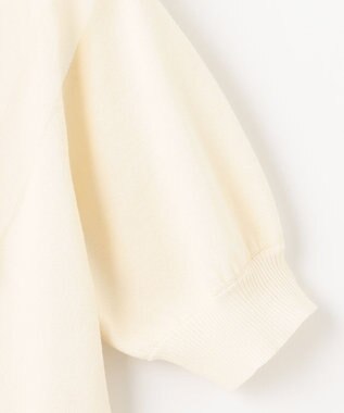 Feroux 【ご好評につき今季も登場！】チュールコンビパフスリーブ ニット アイボリー系