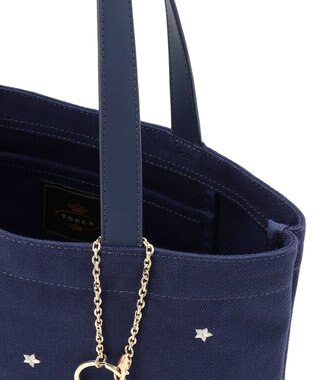 TOCCA 【chayさん着用】【WEB＆一部店舗限定・A4サイズ対応】LUCKY TWINKLE CANVASTOTE キャンバストートバッグ ネイビー系
