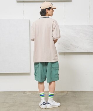 J.PRESS YORK STREET 【UNISEX】ブルドックワンポイント ポロシャツ ライトグレー系