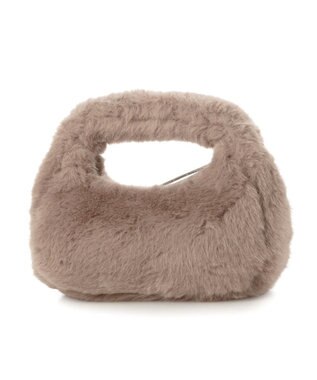 UNBILLION カシュカシュ cachecache / フェイクファー2wayハンドルミニバッグ ベージュ