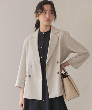 組曲 ライトリネンライク ジャケット ベージュ系