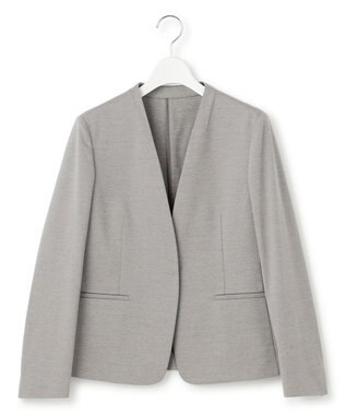 23区 S 【セットアップ対応】モクロディ ノーカラージャケット グレー系