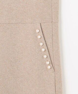 組曲 L 【ご好評につき追加販売 / WEB限定】ミドルジャージー ジャンパースカート ベージュ系