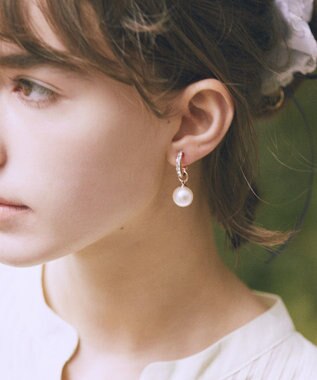 Maison de FLEUR ２Ｗａｙパールビジューイヤリング
