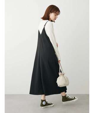 Green Parks ２ｗａｙ起毛キャミワンピース Black