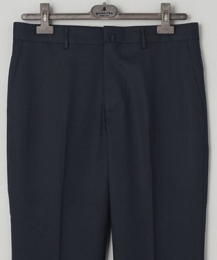 GOTAIRIKU ロングセラー【洗える/折り目加工/シワになりにくい/ウエストアジャスター】ウォッシャブル サマーウール100％パンツ_定番色(ノータック)23/24年モデル ネイビー系