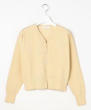 Feroux 【先行予約】美シルエット ニット カーディガン ライトイエロー系