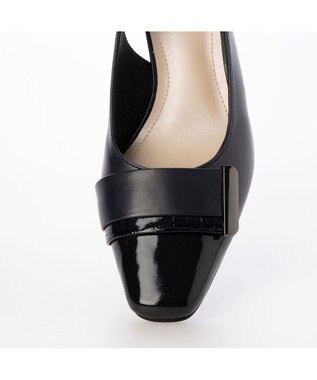 Riz raffinee <Riz raffinee>バックルモチーフバックベルトパンプス ネイビー