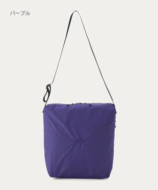 MOONBAT POLO RALPH LAUREN(ポロ ラルフローレン) PRL刺繍 ショルダー レインバッグ  無地 パープル