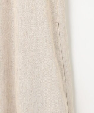 自由区 【カタログ掲載・接触冷感・UVカット・洗える】リネンミックスツィル ワンピース サンド