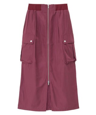 Green Parks ・ＳＵＧＡＲ　ＳＰＯＯＮ　ミリタリーＩラインスカート Bordeaux