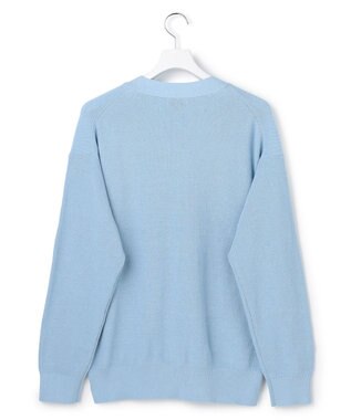 J.PRESS YORK STREET 【UNISEX】ベーシック Vネック カーディガン サックスブルー系