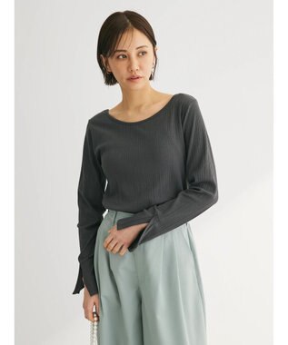 Green Parks 前後２ＷＡＹカットリブプルオーバー Gray