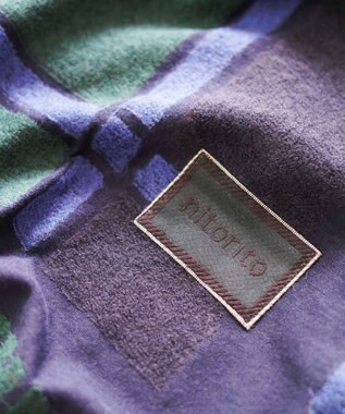nitorito 【UNISEX】tanbo チェック柄 ストール navy