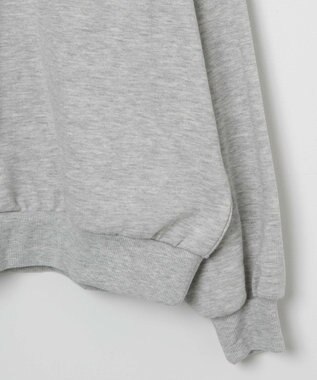 WEGO ハーフジップBIGスウェット 杢グレー