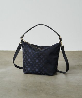 russet シンプルショルダーバッグ (CE-1243) Black/Navy