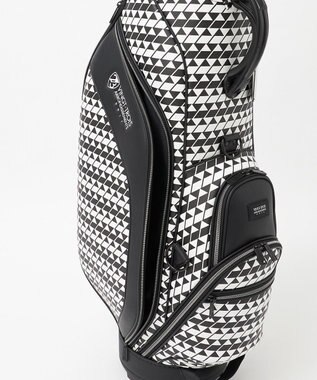 23区GOLF 【UNISEX】フラッグ総柄キャディバッグ　他と被らないデザイン ブラック系5