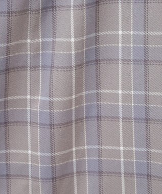 earth music&ecology サイドリブバックレースアップスカート Check Blue