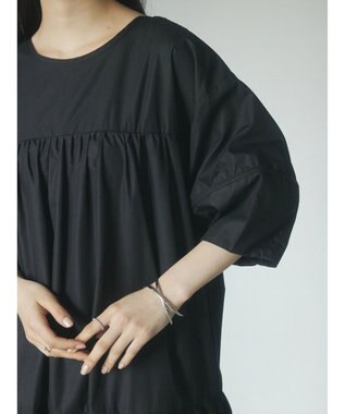 Green Parks ａ．ボリューム切り替えワンピース Black