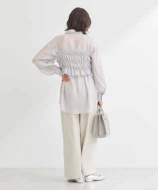 Green Parks ・ＥＬＥＮＣＡＲＥ　ＤＵＥ　シアービスチェ付シャツ Gray