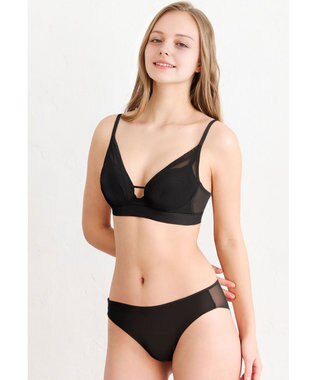 WACOAL ノンワイヤーブラ 【重力ケアブラ】 バストを重力から守る まる胸をキープ サイドのラインすっきり Gカップまで対応 大きいサイズ レディース BXB114 /ワコール ブラック