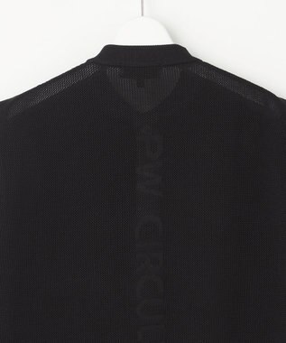 PW CIRCULUS 【WOMEN】バックメッシュ ニットベスト ゴルフウェア レディース ブラック系