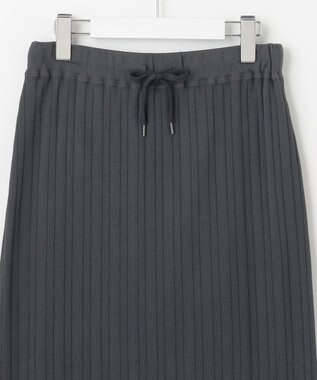 23区 【SLOW/一部店舗限定】ランダムリブフライス スカート グレー系