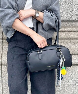 LA BAGAGERIE 【インスタグラマー Chiyoさん×LA BAGAGERIE】スクエアボストン ブラック