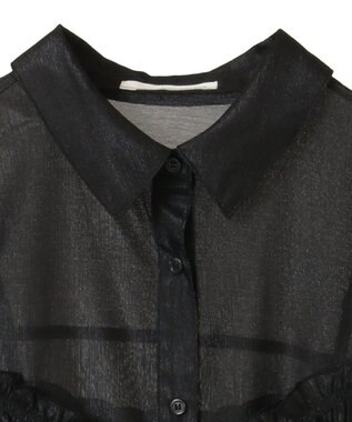 Green Parks ・ＥＬＥＮＣＡＲＥ　ＤＵＥ　シアービスチェ付シャツ Black