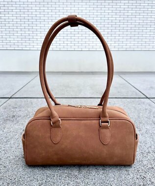 LA BAGAGERIE 【インスタグラマー Chiyoさん×LA BAGAGERIE】スクエアボストン チョコ