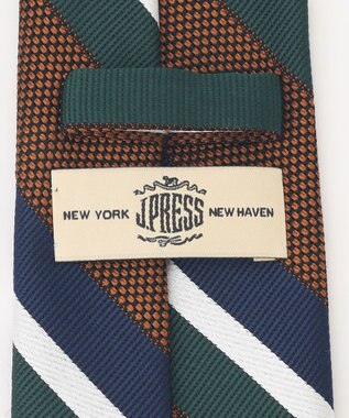 J.PRESS MEN 【JAPANESE SILK FRESCO TIE COLLECTION】マルチストライプ ネクタイ ブラウン系1