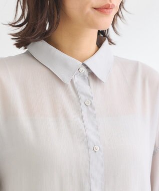 Green Parks ・ＥＬＥＮＣＡＲＥ　ＤＵＥ　シアービスチェ付シャツ Gray