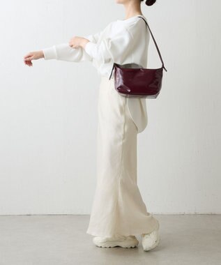 russet エナメルワンショルダーバッグ(CE-1635) Bordeaux