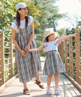 ANY KIDS リボン スポーツ サンダル ラベンダー