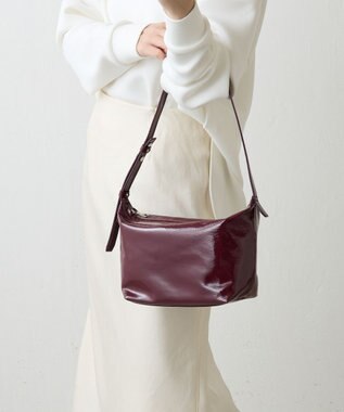 russet エナメルワンショルダーバッグ(CE-1635) Bordeaux