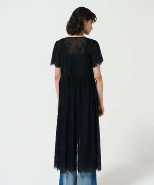 GRACE CONTINENTAL レースドロストワンピース ブラック