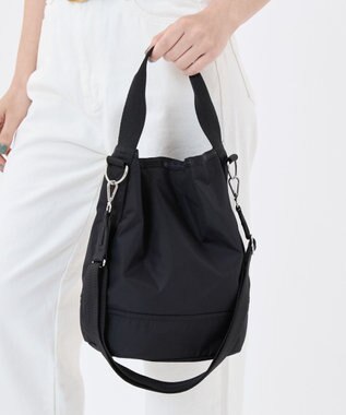 LeSportsac CONVERTIBLE BUCKET BAG 【日本限定】リサイクルドブラックJP リサイクルドブラックJP