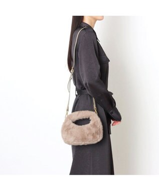 UNBILLION カシュカシュ cachecache / フェイクファー2wayハンドルミニバッグ