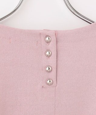 #Newans 【洗える】フォルムペプラムチュニックニット ピンク