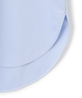 ICB 【WEB限定】ブラウスライクスムース スタンドカラーカットソー スカイブルー系
